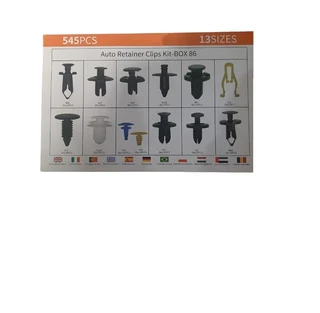 545pcs Car Retainer Clips Fastener Remover Multipurpose Clips Auto Push Pin Rivets Set Door Trim