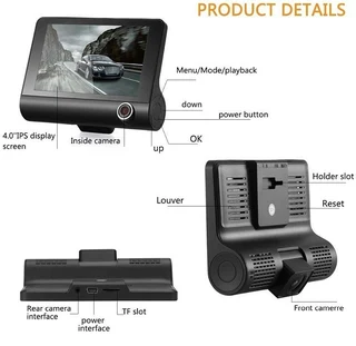 WDR 3 Camera in 1 Dashboard Camera