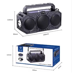 Wireless Dual Solar Bluetooth Speaker Portable