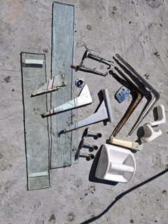 Shelving brackets and Bathroom accessories