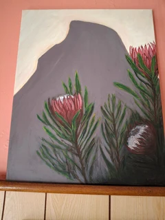 Protea Oil canvas painting