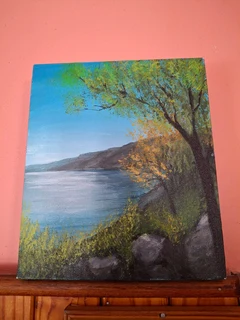 Coastal Oil canvas painting