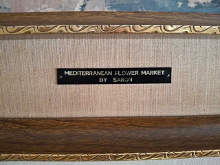 Classic Print of Mediterranean market