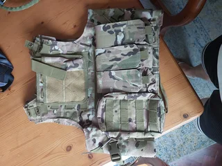 Airsoft Kit - Acce        Usmc Fsbe   Molle Combat Assault Plate Carrier Vest - Multicam