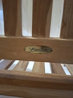 3 seater solid teak wood bench