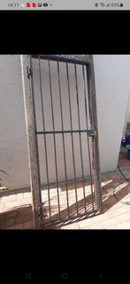 Burglar Gate With Hinges And Lock With Key And Solid Wooden Door Frame.Price Reduced To R 1495 . 00.