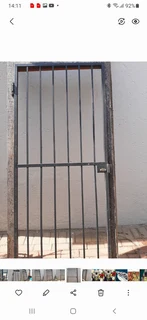 Burglar Gate With Hinges And Lock With Key And Solid Wooden Door Frame.Price Reduced To R 1495 . 00.