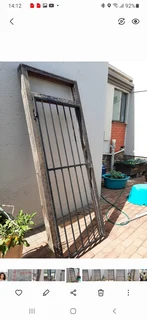 Burglar Gate With Hinges And Lock With Key And Solid Wooden Door Frame.Price Reduced To R 1495 . 00.