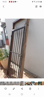 Burglar Gate With Hinges And Lock With Key And Solid Wooden Door Frame.Price Reduced To R 1495 . 00.