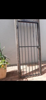Burglar Gate With Hinges And Lock With Key And Solid Wooden Door Frame.Price Reduced To R 1495 . 00.