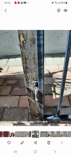 Burglar Gate With Hinges And Lock With Key And Solid Wooden Door Frame.Price Reduced To R 1495 . 00.