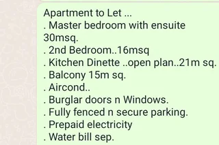 To Let: 2 Bedroom Apartment