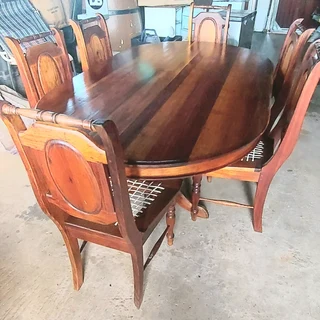 Knysna Blackwood dining table &amp; 6 chairs