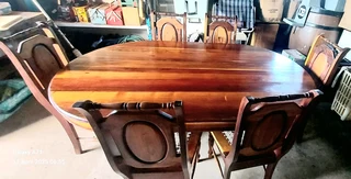 Knysna Blackwood dining table &amp; 6 chairs