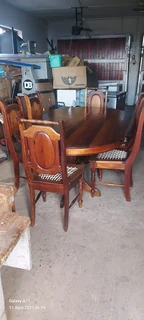 Knysna Blackwood dining table &amp; 6 chairs