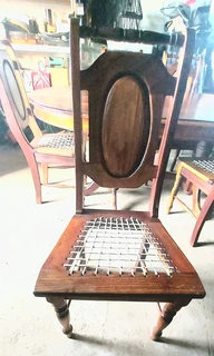 Knysna Blackwood dining table &amp; 6 chairs