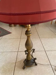 Brass Lamp and shade
