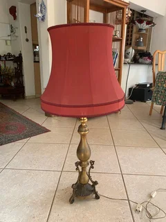 Brass Lamp Shade stand, with lamp shade, R900