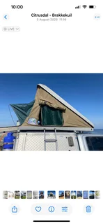 Alucab canopy with Hannibal clam tent and access