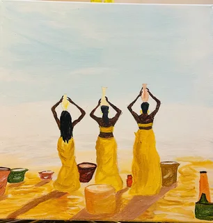 Oil & acrylic painting