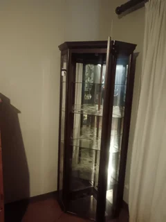 Antique wall Glass Corner wall unit