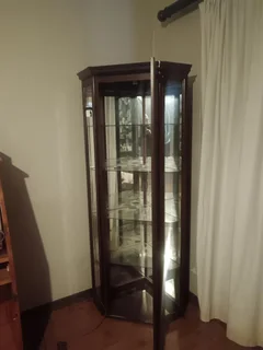 Antique wall Glass Corner wall unit