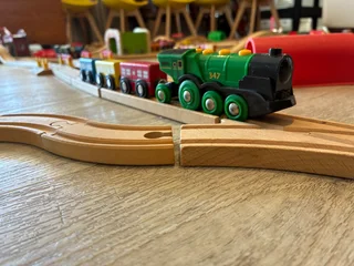 Wooden Train Tracks and engines