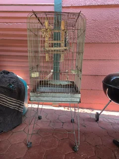 Bird cage with stand