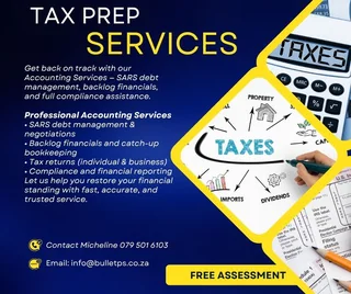 Get back on track with our Accounting Services — SARS debt management, backlog financials