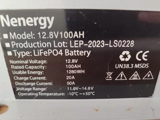 Hybrid inverter UPS 1.2KVA and lithium ion battery unit