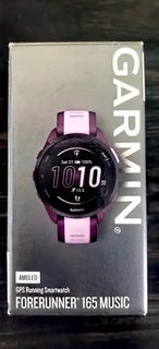 Garmin Forerunner 165 Music GPS Smartwatch - Berry / Lilac Colour