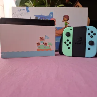 Nintendo Switch Animal Crossing Edition &#43; Pro Controller – Excellent Condition