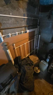 Vintage metal dubbel bed