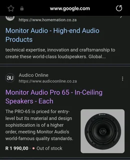 Monitor Audio PRO 65 Speakers