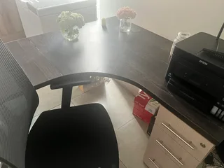 Office desk and chair