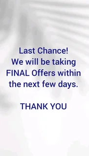 FOR SALE TYGERDAL - LAST CHANCE