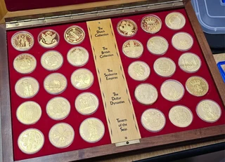 30 x 37.1g Sterling Silver Gilted Coins