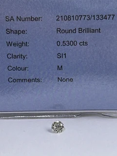 Lovely 0.5300ct Round Brilliant Diamond