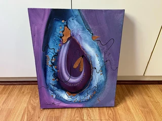 Purple Modern Art Canvasses