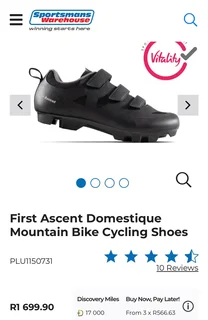 First Ascent Domestique Mountain Bike Cycling Shoes