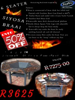 9 9Demo 6 Seater Braai