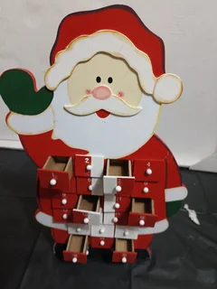 Wooden ADVENT Calendar Figurine (Father Xmas)