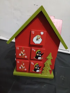 Wooden ADVENT Calendar Figurine (House)