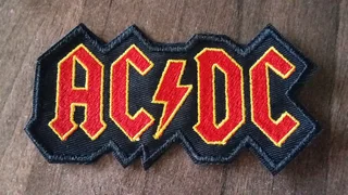 Embroidered ACDC fabric patch