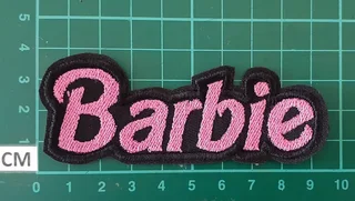 Embroidered Barbie fabric patch