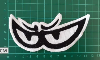 Embroidered Berik eyes fabric patch