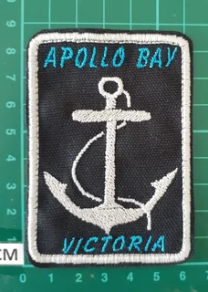 Embroidered anchor fabric patch