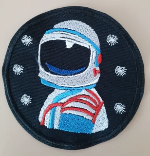 Embroidered astronaut2 fabric patch