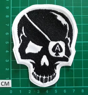 Embroidered ace fabric patch