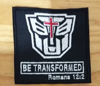 Embroidered be transformed fabric patch